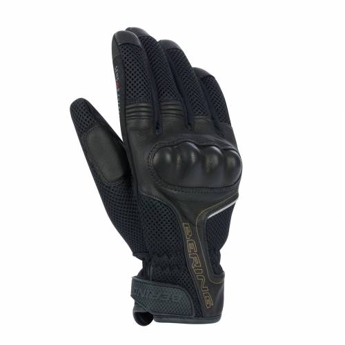 Mănuși Moto din Piele & Textil BERING KX 2 · Negru 