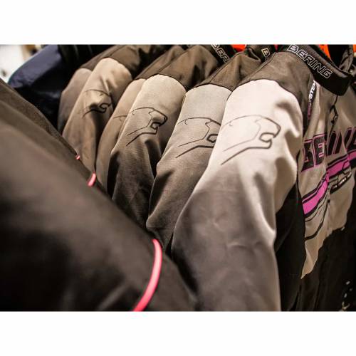 Geacă Moto Damă din Textil BERING LADY BARIO · Roz / Negru 