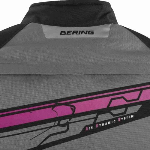 Geacă Moto Damă din Textil BERING LADY BARIO · Roz / Negru 