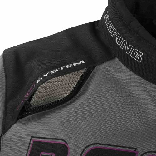 Geacă Moto Damă din Textil BERING LADY BARIO · Roz / Negru 