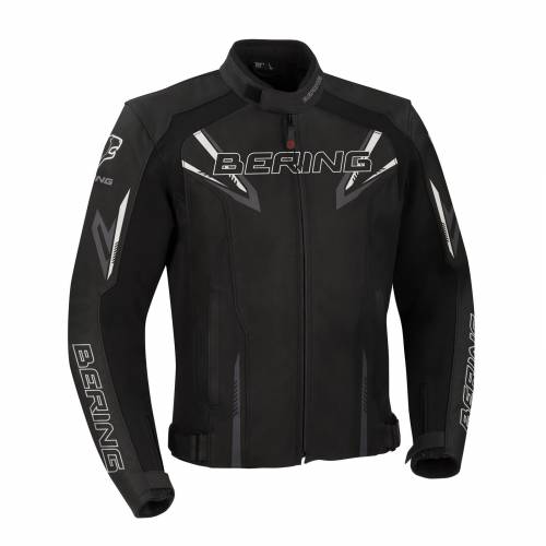 Geacă Moto din Piele & Textil BERING SKOPE · Negru