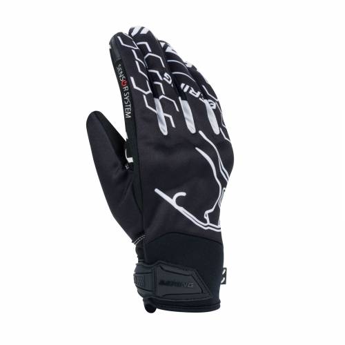 Mănuși Moto din Textil BERING WALSHE · Negru / Alb 