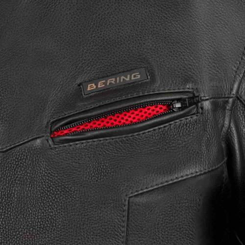Geacă Moto din Piele BERING GRINGO KING SIZE · Negru 