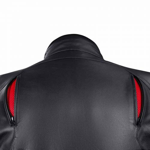 Geacă Moto din Piele BERING GRINGO KING SIZE · Negru 