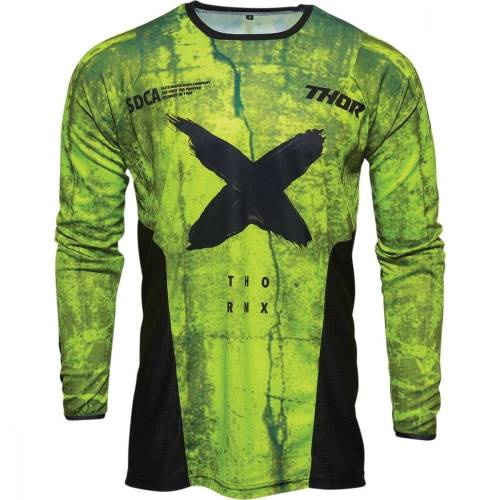 Tricou Enduro - Cross THOR PULSE HZRD · Verde / Negru 