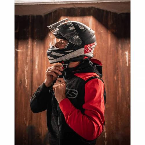 Cască Moto Integrală SHOEI NXR2 Scanner TC-5 · Negru / Alb / Roșu 
