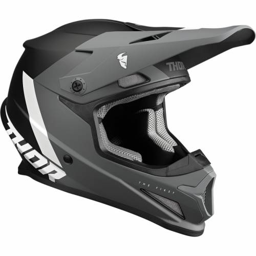 Cască Enduro - Cross THOR SECTOR CHEV · Gri / Negru / Alb 