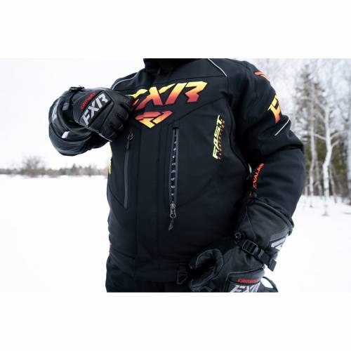 Geacă Snowmobil FXR RACING ADRENALINE F.AS.T. · Negru 