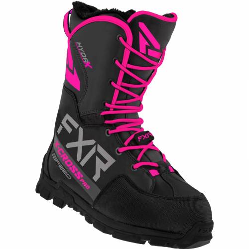 Cizme Snowmobil Damă FXR RACING X-CROSS PRO SPEED · Negru / Roz 