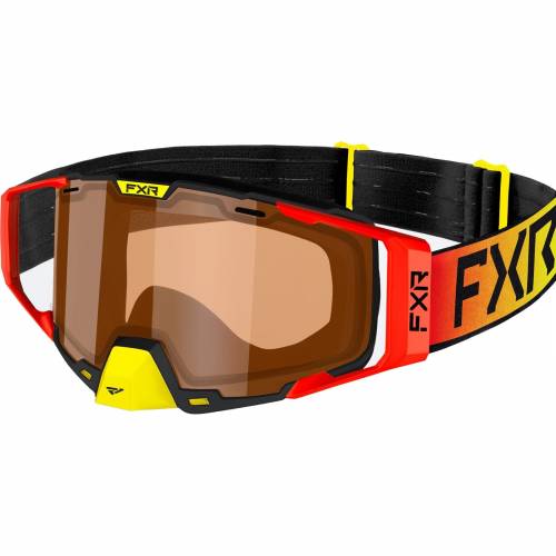 Ochelari Snowmobil FXR RACING COMBAT · Roșu / Galben / Negru 