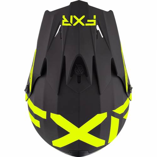 Cască Enduro - Cross Copii FXR RACING LEGION · Negru Mat / Galben-Fluo 