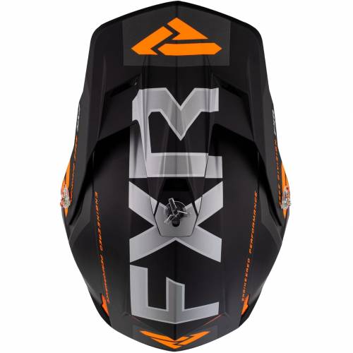 Cască Enduro - Cross - Snowmobil FXR RACING CLUTCH EVO · Negru / Portocaliu 
