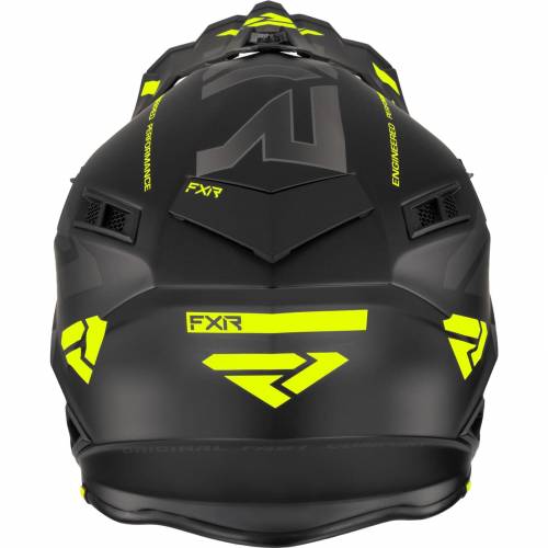 Cască Enduro - Cross - Snowmobil FXR RACING HELIUM RACE DIV · Negru / Verde-Fluo 