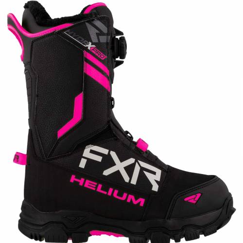 Cizme Snowmobil Damă FXR RACING HELIUM BOA · Negru / Roz 