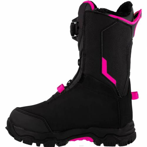 Cizme Snowmobil Damă FXR RACING HELIUM BOA · Negru / Roz 