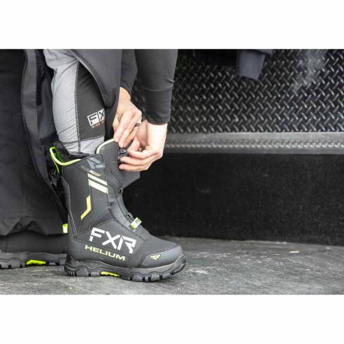 Cizme Snowmobil Damă FXR RACING HELIUM BOA · Negru / Roz 