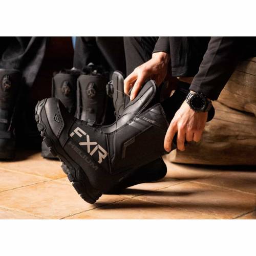 Cizme Snowmobil Damă FXR RACING HELIUM BOA · Negru / Roz 