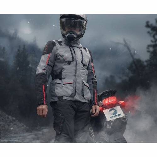 Geacă Moto din Textil BERING NORDKAPP · Negru 