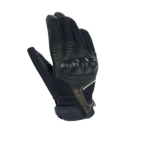 Mănuși Moto Damă din Piele & Textil BERING LADY KX 2 · Negru 