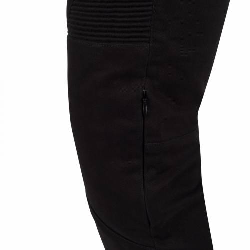 Blugi Moto Damă din Bumbac Elastic cu Întărituri Kevlar BERING LADY PEGGY · Negru 