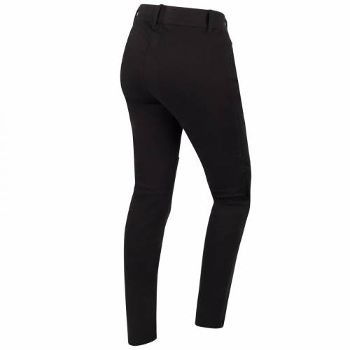 Blugi Moto Damă din Bumbac Elastic cu Întărituri Kevlar BERING LADY PEGGY · Negru 