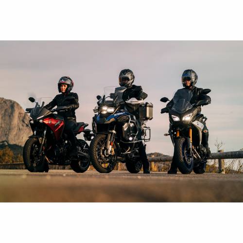 Cască Moto Modulară SHARK EVO GT SEAN · Alb / Negru / Roșu 