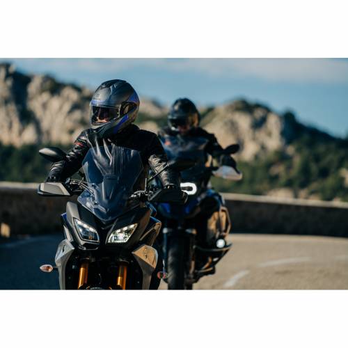Cască Moto Modulară SHARK EVO GT SEAN · Alb / Negru / Roșu 