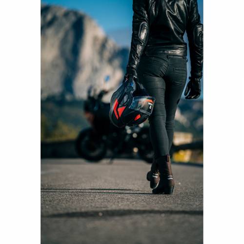 Cască Moto Modulară SHARK EVO GT SEAN · Alb / Negru / Roșu 