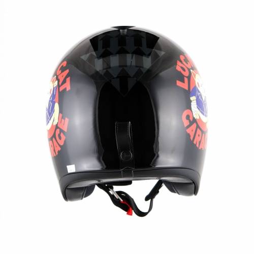 Cască Moto Open-Face SHOEI J.O LUCKY CAT GARAGE TC-5 · Negru / Roșu / Gri 