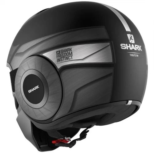 Cască Moto Open Face SHARK STREET DRAK TRIBUTE RM MAT · Negru / Gri 