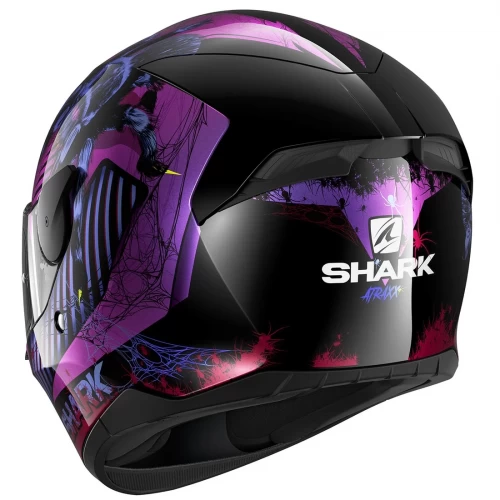 Cască Moto Integrală SHARK D-SKWAL 2 ATRAXX · Negru / Mov 