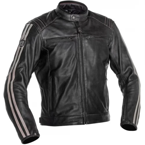 Geacă Moto din Piele RICHA RETRO RACING 3 · Maro 