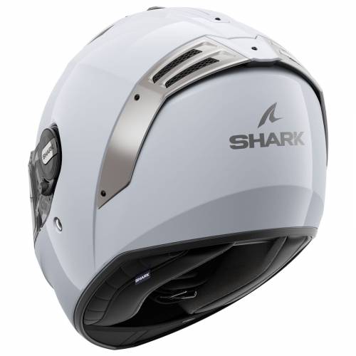 Cască Moto Integrală SHARK SPARTAN RS BLANK · Alb / Argintiu 