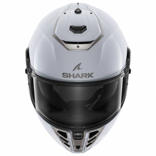 Cască Moto Integrală SHARK SPARTAN RS BLANK · Alb / Argintiu 