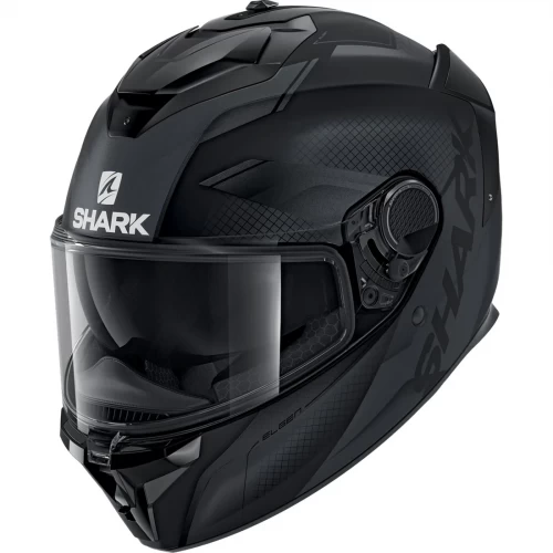 Cască Moto Integrală SHARK SPARTAN GT BCL. MICR. ELGEN MAT · Negru Mat 