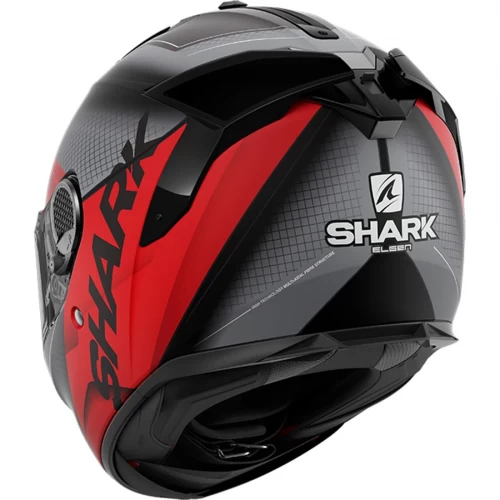 Cască Moto Integrală SHARK SPARTAN GT BCL. MICR. ELGEN MAT · Negru Mat / Roșu 