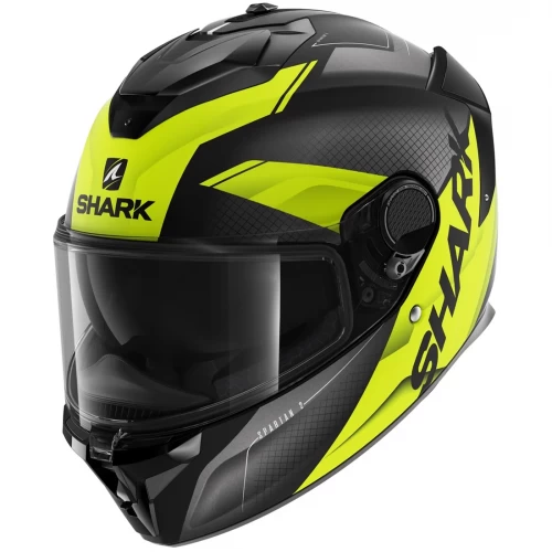 Cască Moto Integrală SHARK SPARTAN GT BCL. MICR. ELGEN MAT · Negru Mat / Galben 