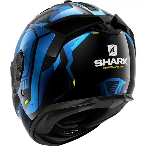 Cască Moto Integrală SHARK SPARTAN GT BCL. MICR. REPLIKAN · Negru / Albastru / Galben 
