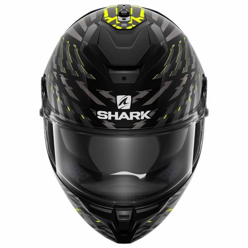 Cască Moto Integrală SHARK SPARTAN GT BCL. MICR. E-BRAKE MAT · Negru / Gri / Galben 
