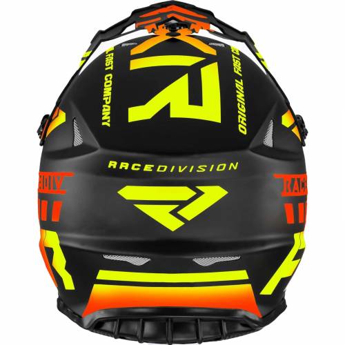 Cască Enduro - Cross - Snowmobil FXR RACING BLADE RACE DIV · Negru Mat / Portocaliu / Galben-Fluo 