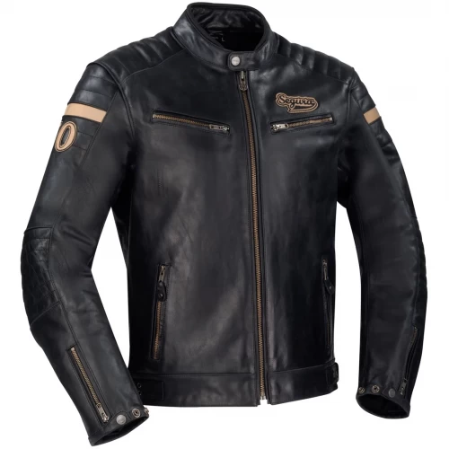 Geacă Moto din Piele SEGURA MORTYMER · Negru 
