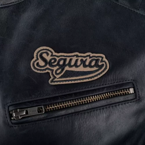 Geacă Moto din Piele SEGURA MORTYMER · Negru 