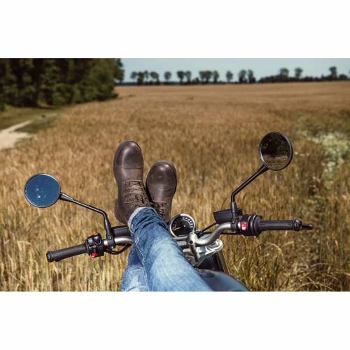 Ghete Moto Chopper din Piele Naturală SEGURA EDMOND · Maro 