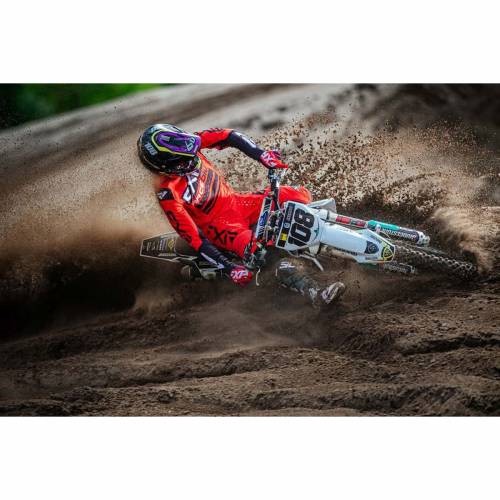 Pantaloni Enduro FXR RACING OFF-ROAD MX · Negru / Gri / Roșu 