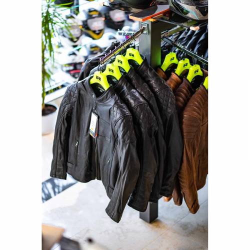 Geacă Moto din Piele RICHA YORKTOWN Mărimi Extra · Negru 