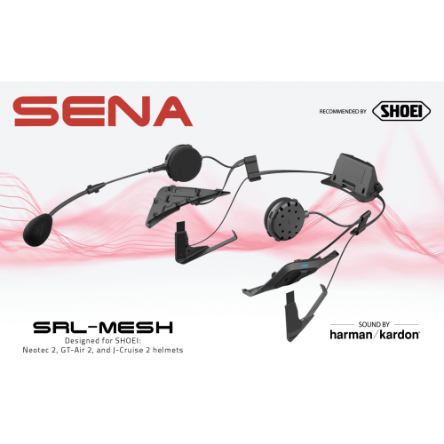 Sistem de Comunicare SENA SRL MESH 2022 cu Mesh Intercom și Interfon Bluetooth cu 4 Căi 
