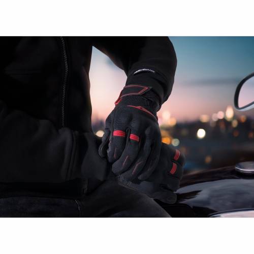 Mănuși Moto Damă din Piele & Textil BERING LADY FLETCHER EVO · Negru 