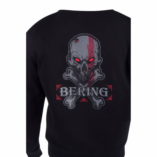 Hanorac Moto cu Protecții & Kevlar BERING HOODIZ 2 · Negru / Roșu 