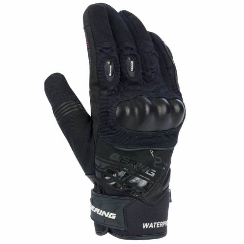 Mănuși Moto din Piele & Textil BERING MORIUS · Negru 