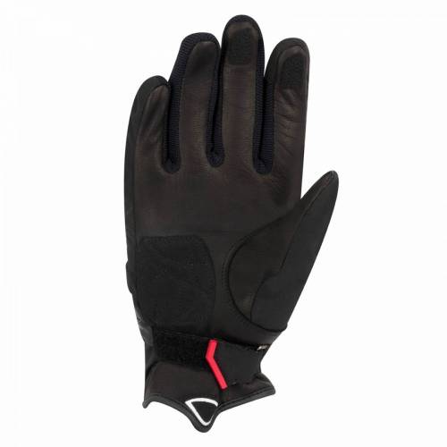 Mănuși Moto Damă din Piele & Textil BERING LADY GOURMY · Negru / Gri / Roșu 